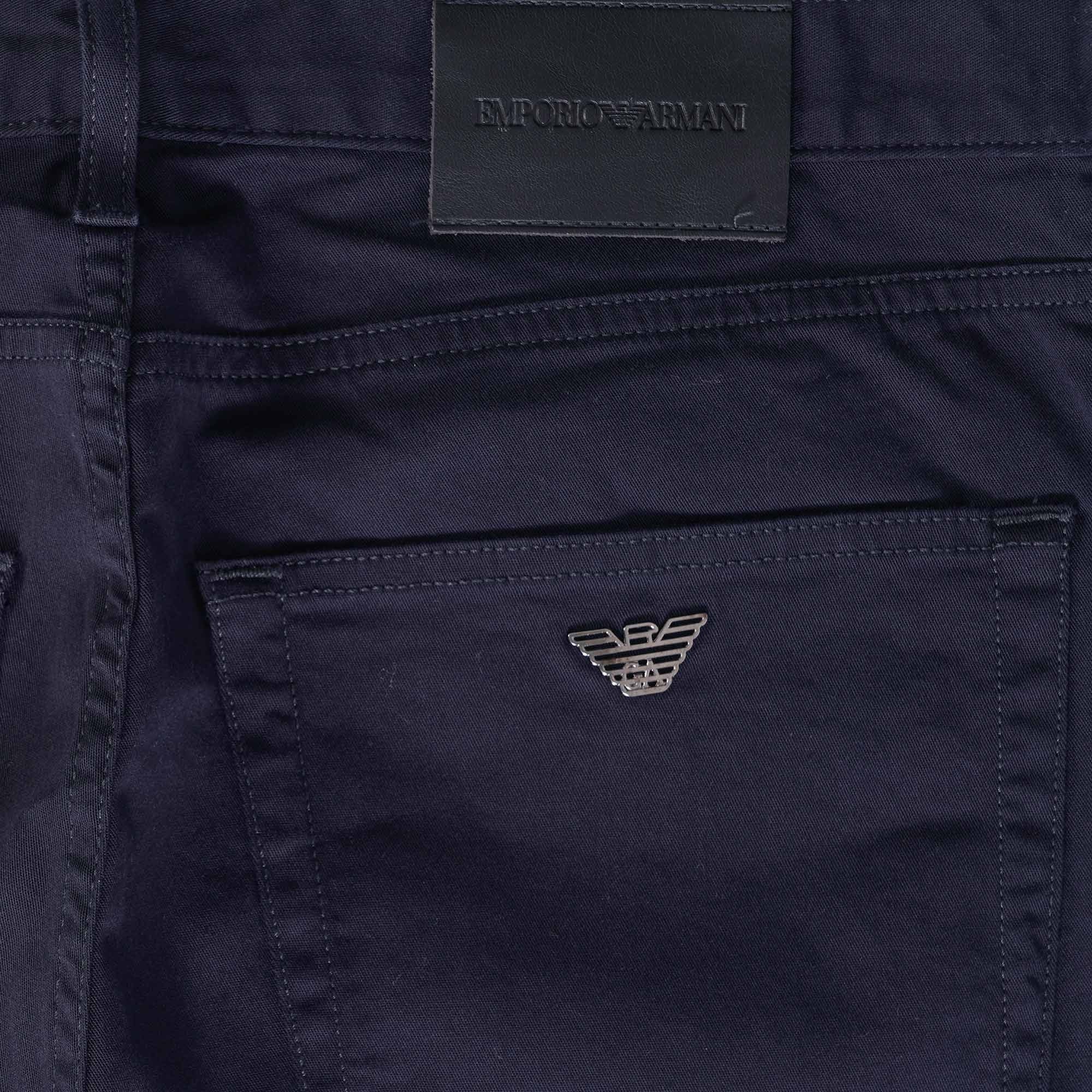 Emporio Armani J45 Regular-fit Comfort-Denim Twill Jeans - Blu Navy