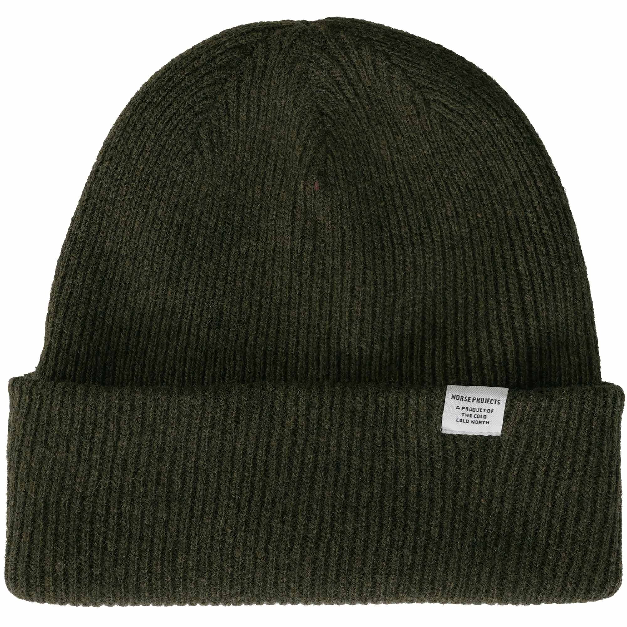 Norse Projects Norse Beanie - Dark Olive