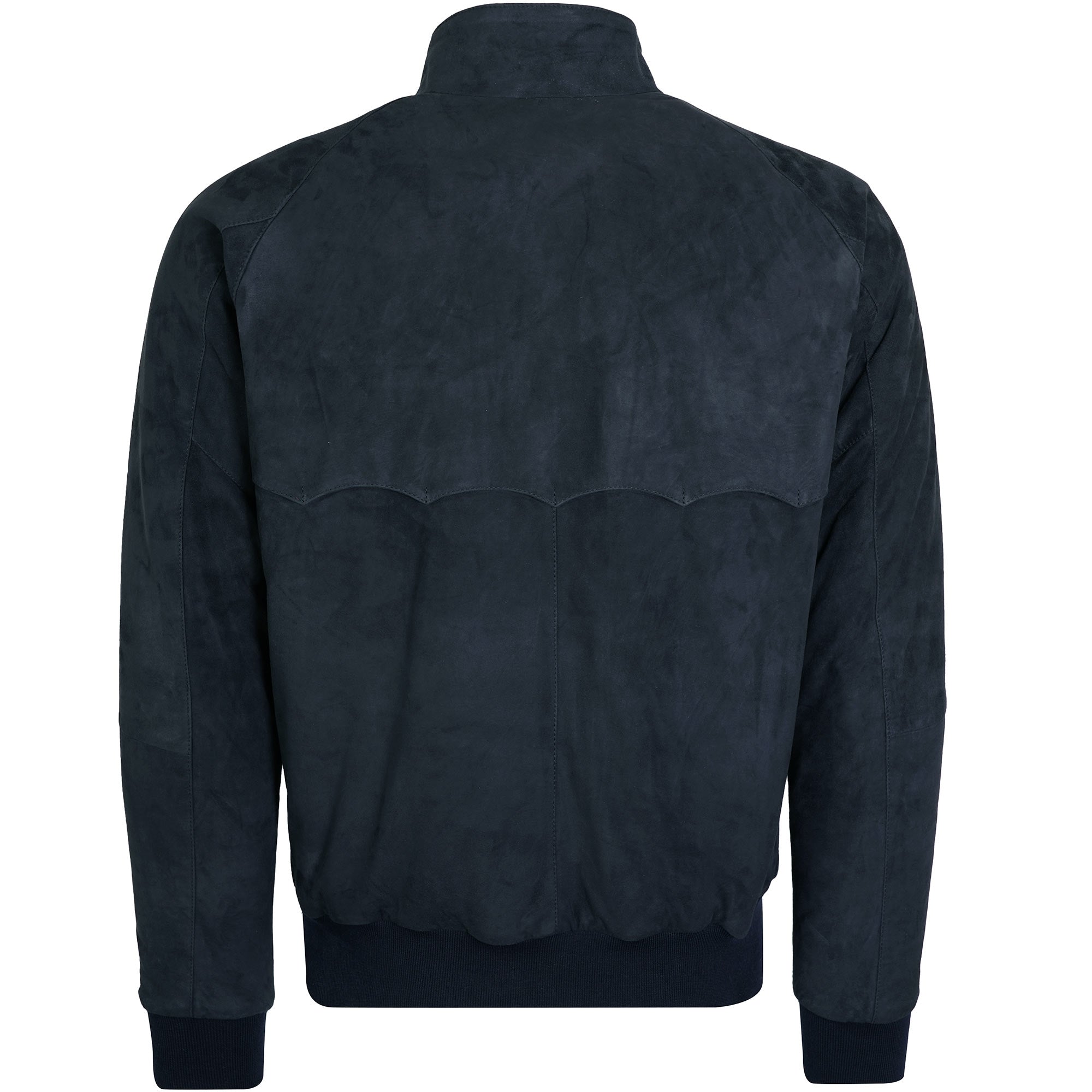 G9 Suede Harrington Jacket - Deep Blue