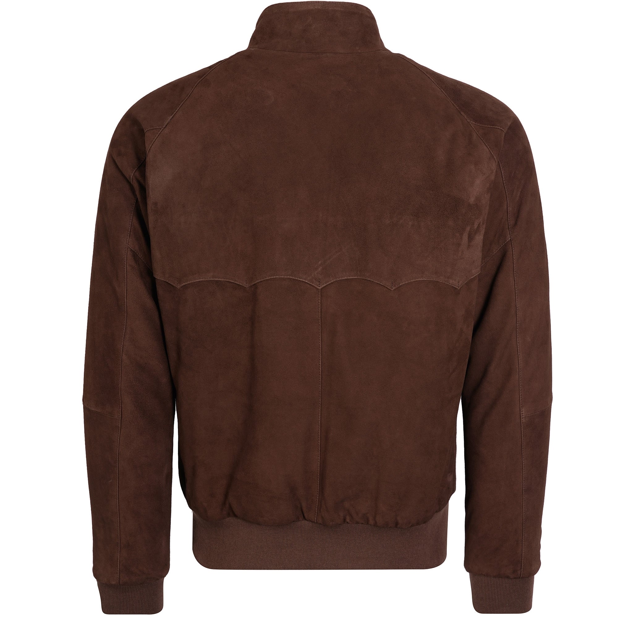 Baracuta G9 Suede Harrington Jacket - Chocolate