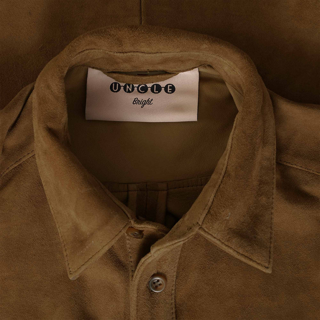 Uncle Bright Mike Goat Leather Jacket - Cognac
