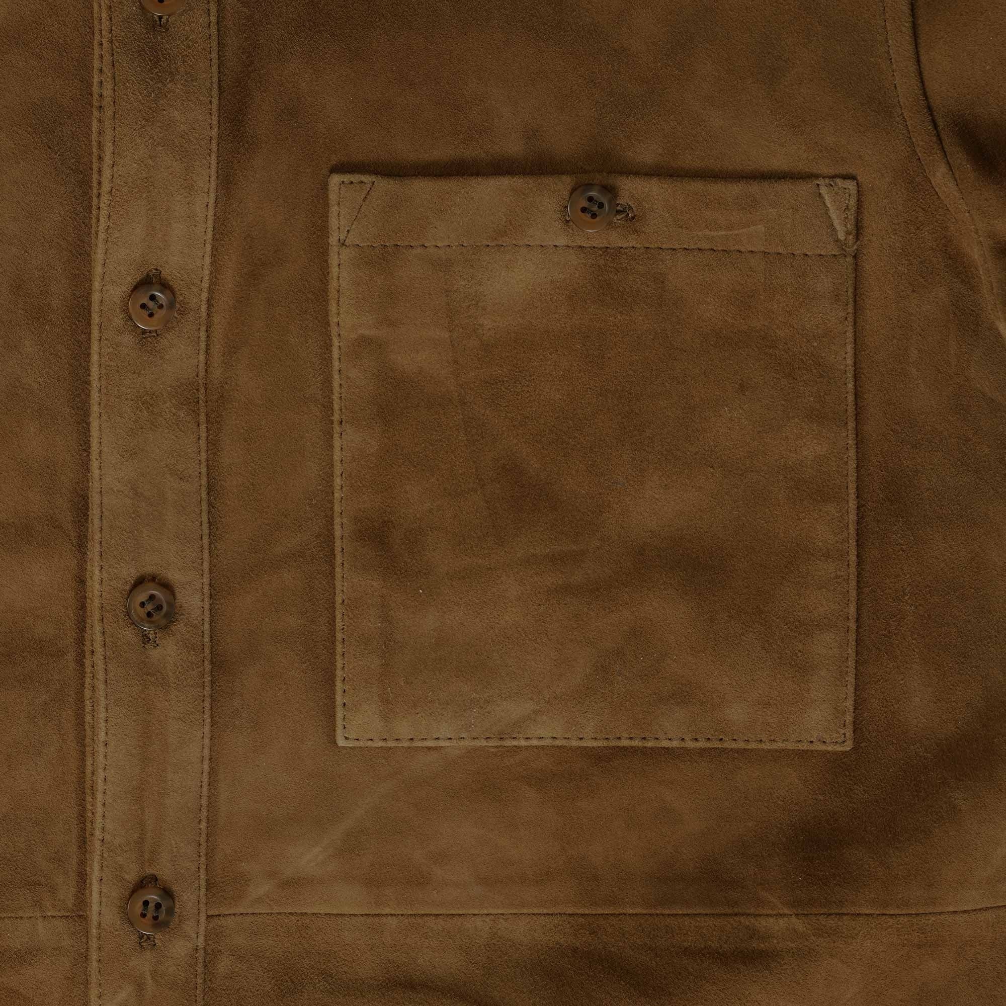 Uncle Bright Mike Goat Leather Jacket - Cognac
