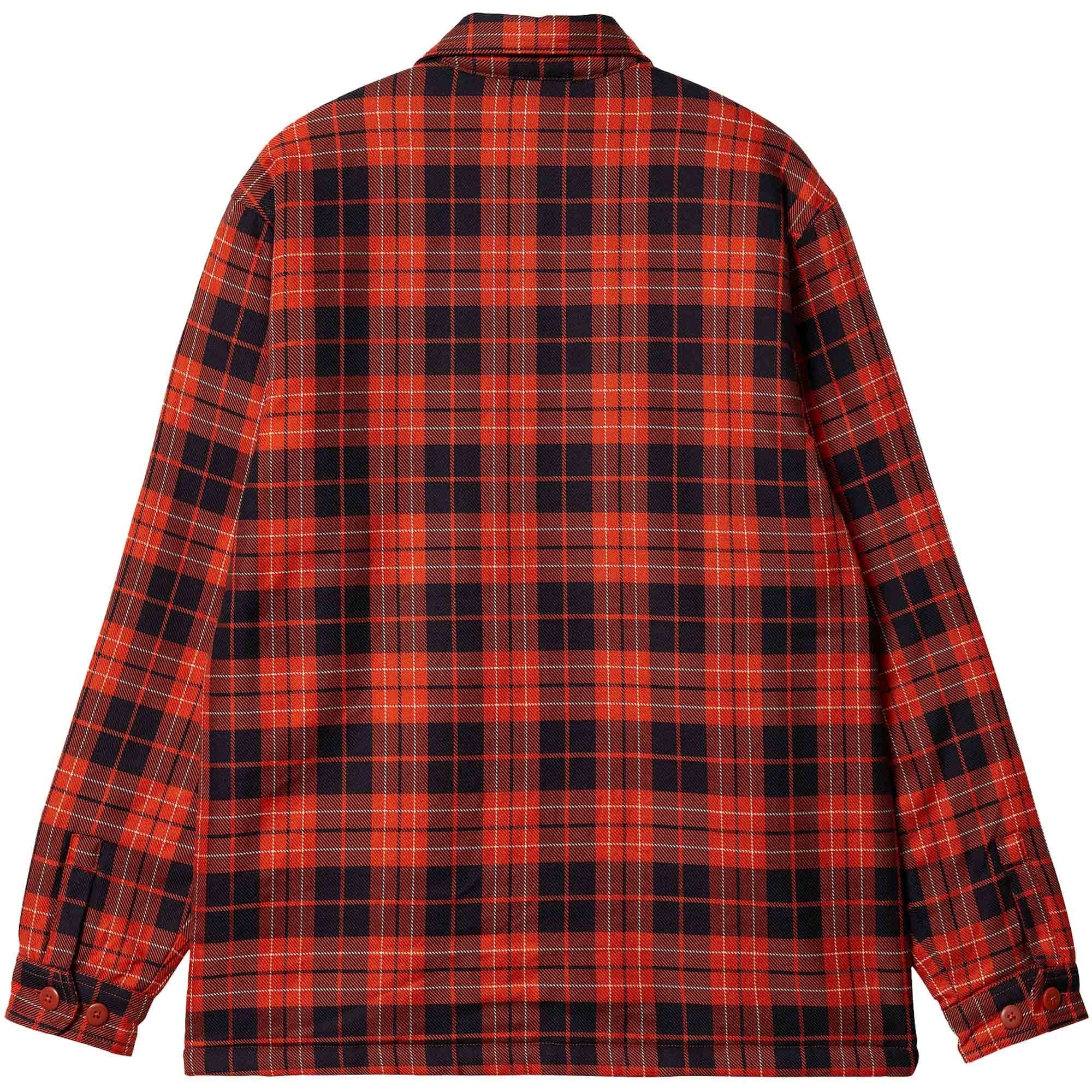 Arden Shirt Jacket - Orange/Dark Navy