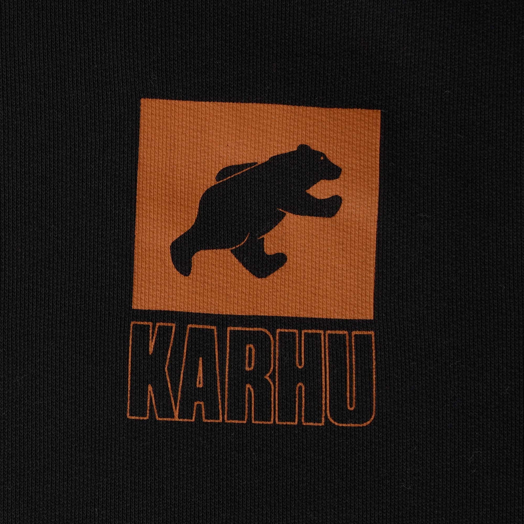 Karhu Sport Bear Logo Sweatshirt - Jet Black/Desert Sun