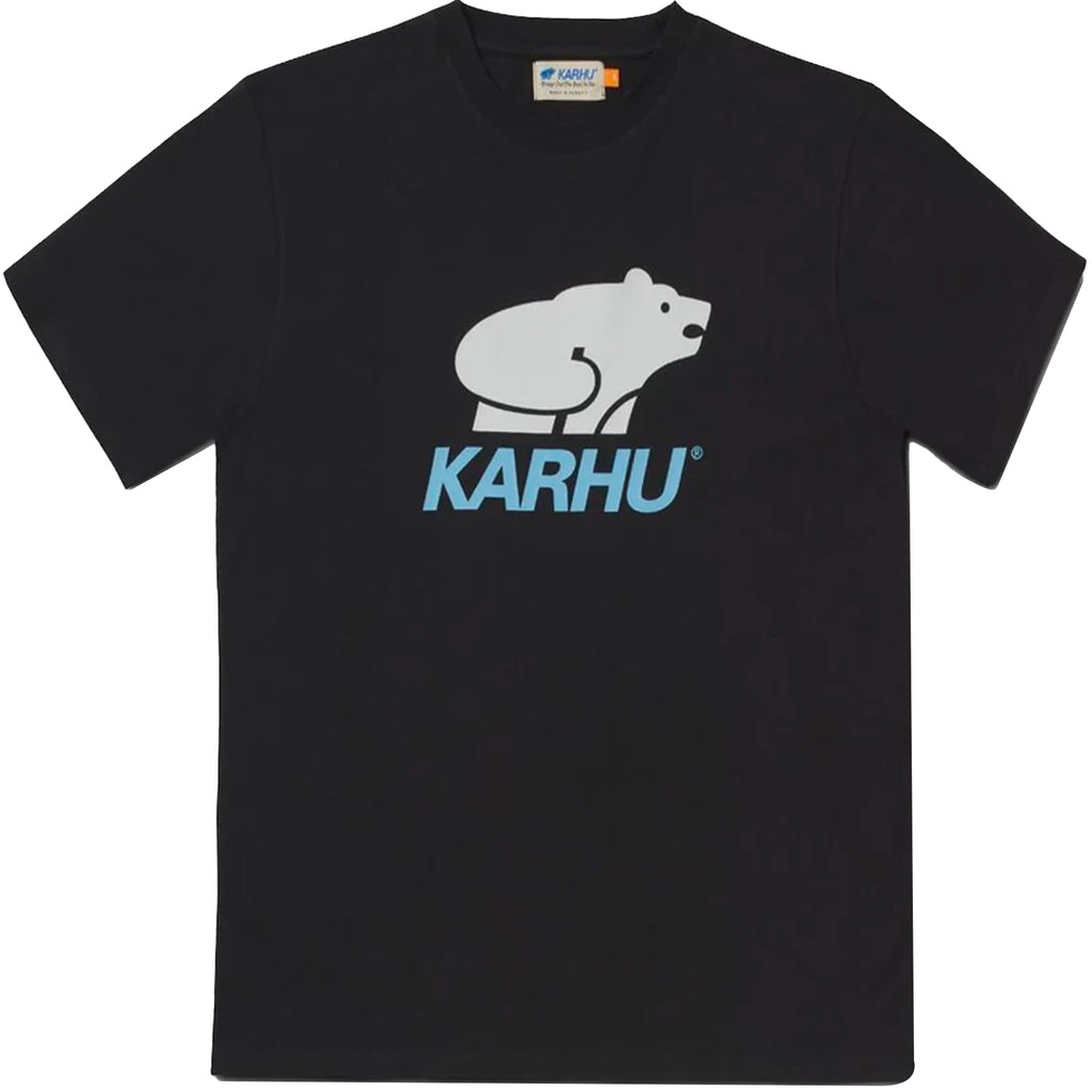Karhu Basic Logo T-Shirt - Jet Black/Delphinium Blue