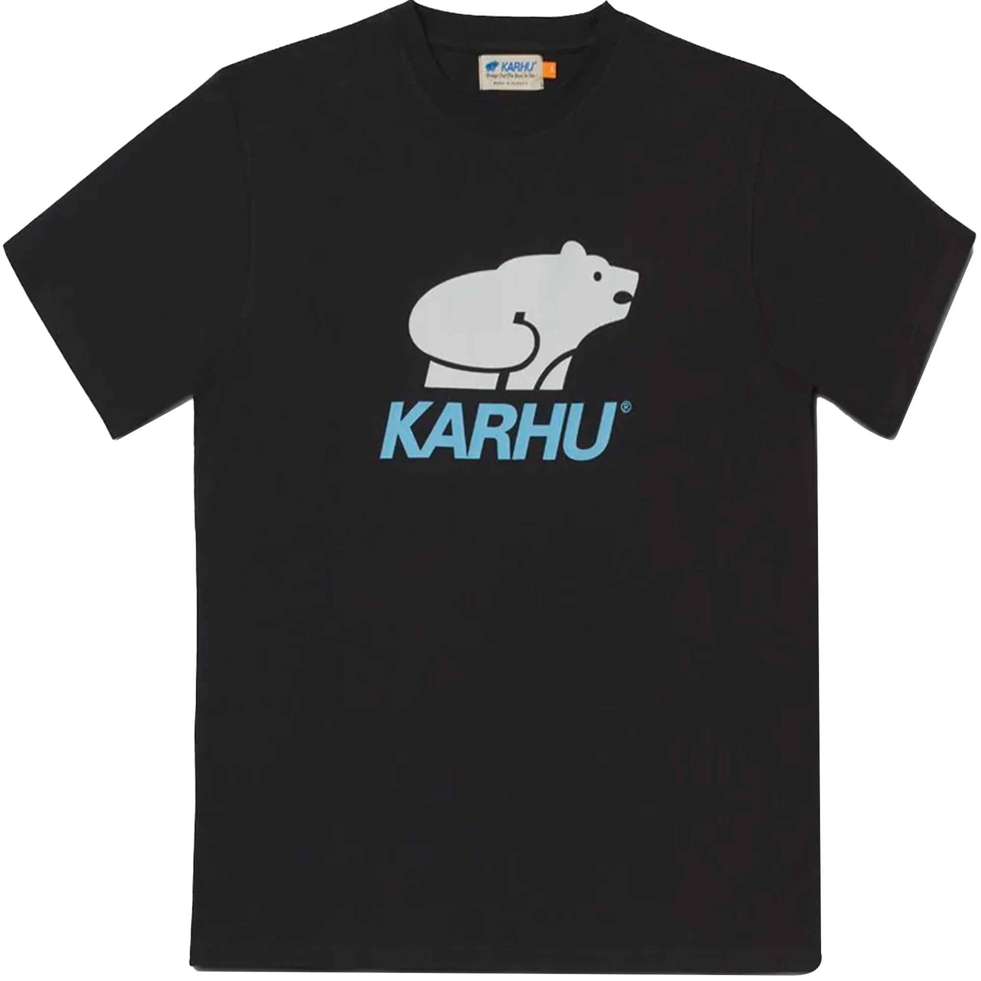 Karhu Basic Logo T-Shirt - Jet Black/Delphinium Blue