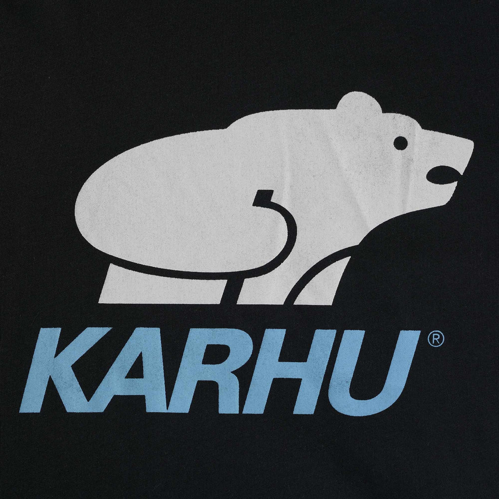 Karhu Basic Logo T-Shirt - Jet Black/Delphinium Blue