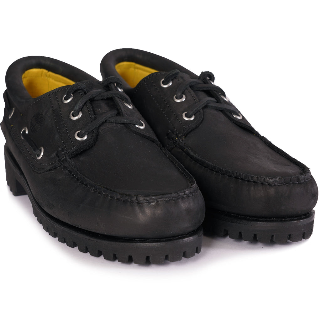 Timberland 3-Eye Lug Handsewn Boat Shoe - Black