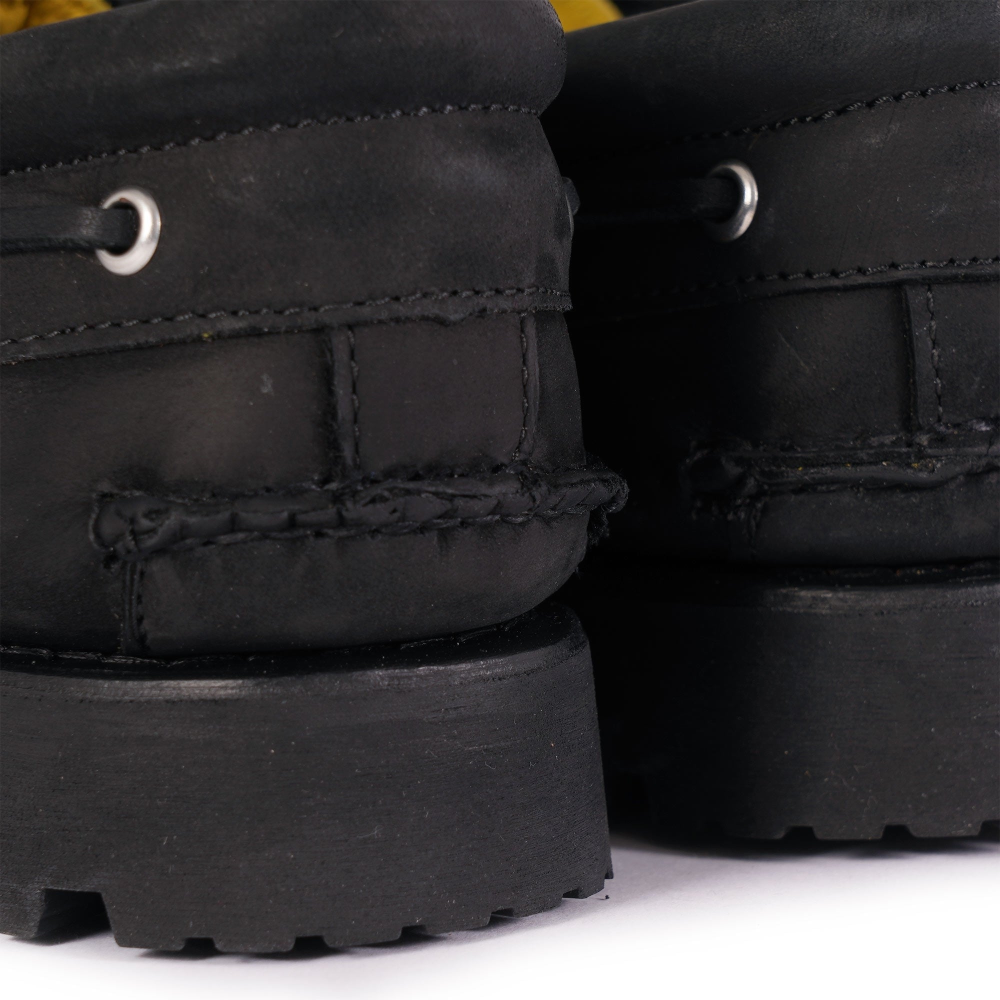 Timberland 3-Eye Lug Handsewn Boat Shoe - Black
