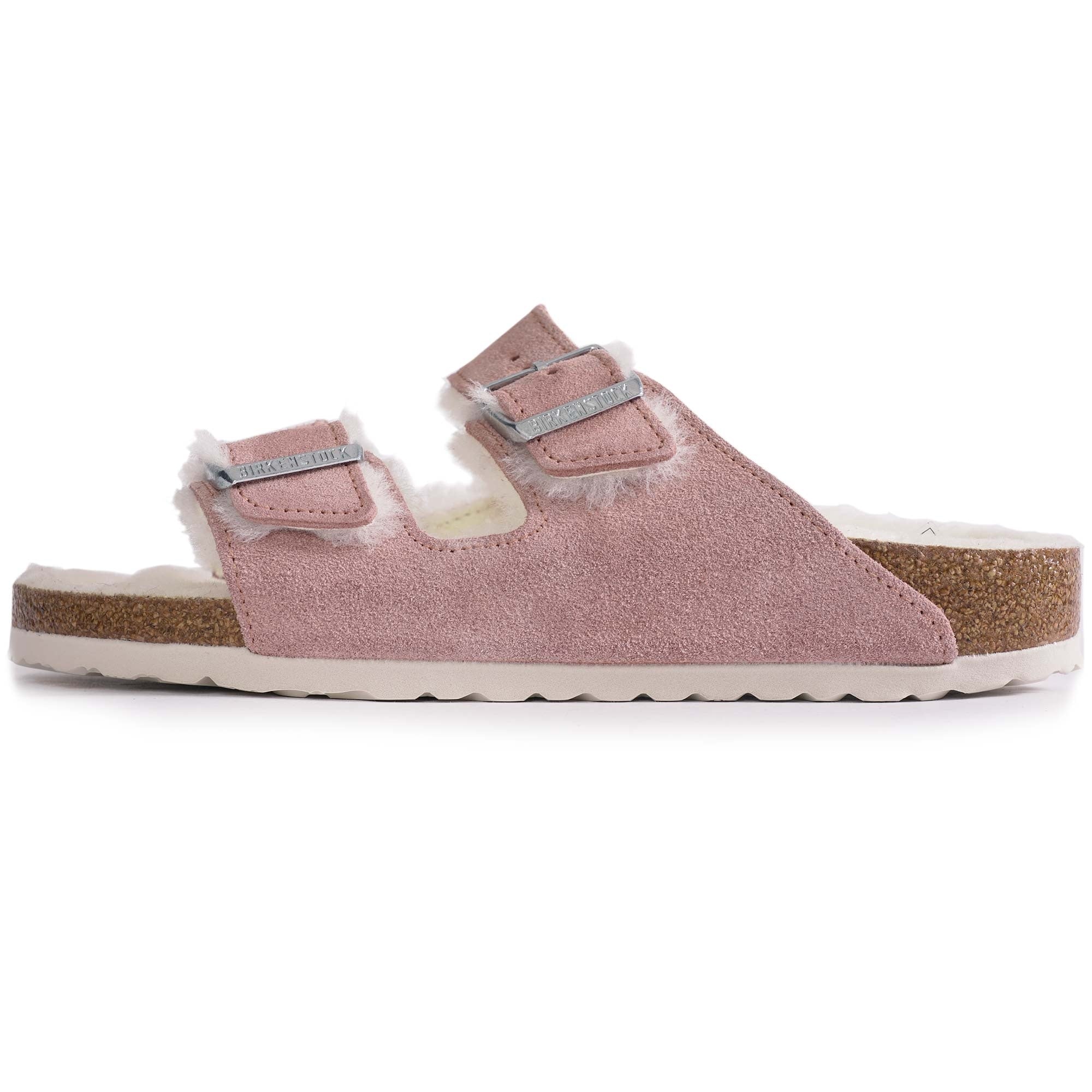 Birkenstock Womens Arizona Shearling - Pink Clay