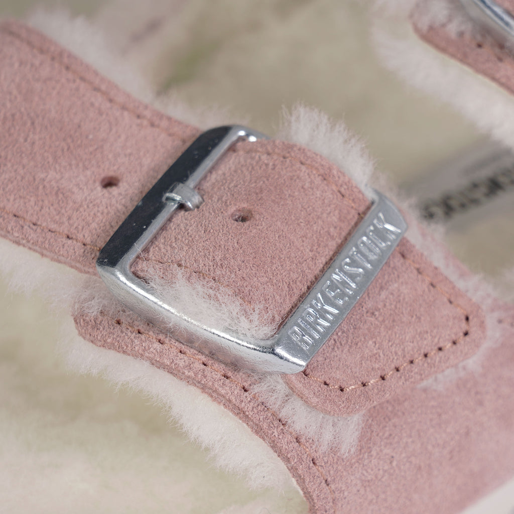 Birkenstock Womens Arizona Shearling - Pink Clay