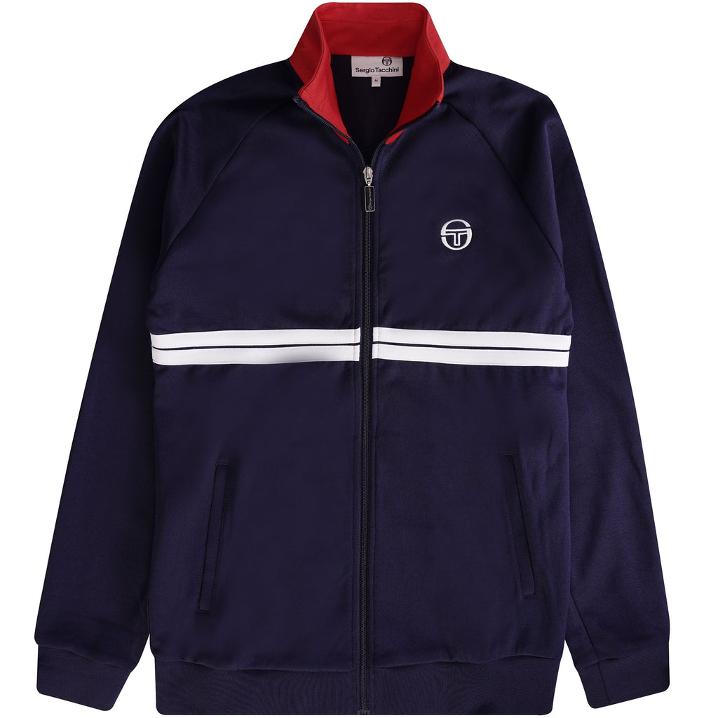 Sergio Tacchini Dallas Track Top - Maritime Blue/Adrenaline Rush