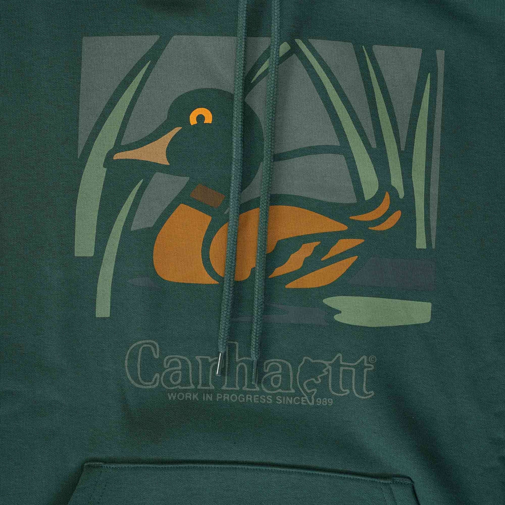 Carhartt WIP Hooded Duck Pond Sweatshirt - Juniper
