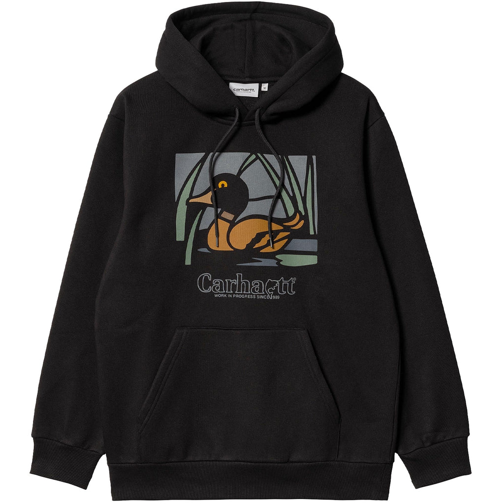 Carhartt WIP Hooded Duck Pond Sweatshirt - Black