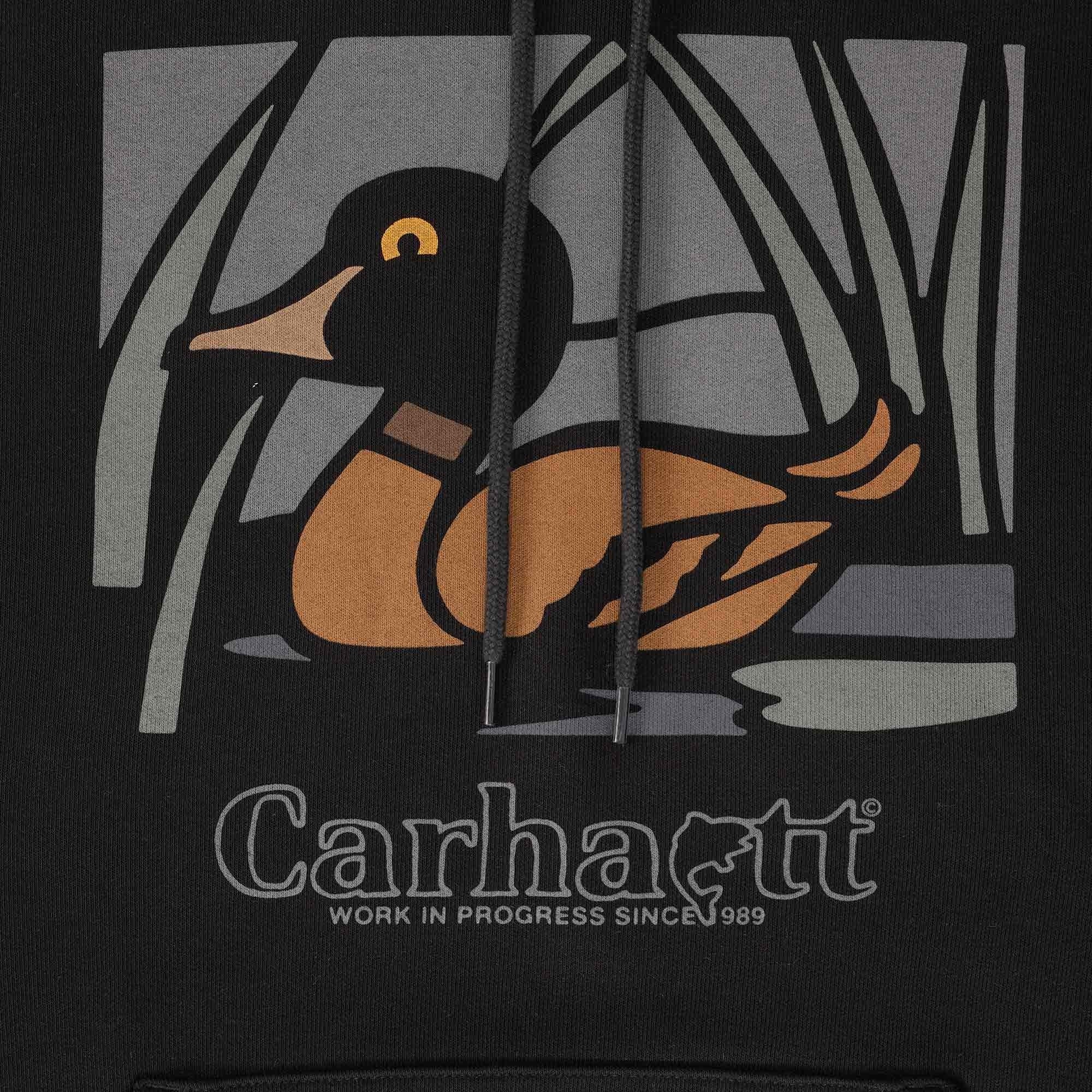 Carhartt WIP Hooded Duck Pond Sweatshirt - Black