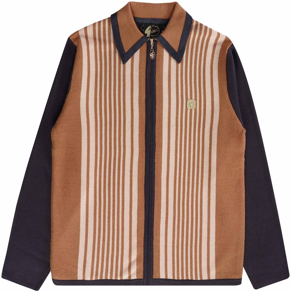 Gabicci Vintage Finney Zip Polo Shirt - Navy