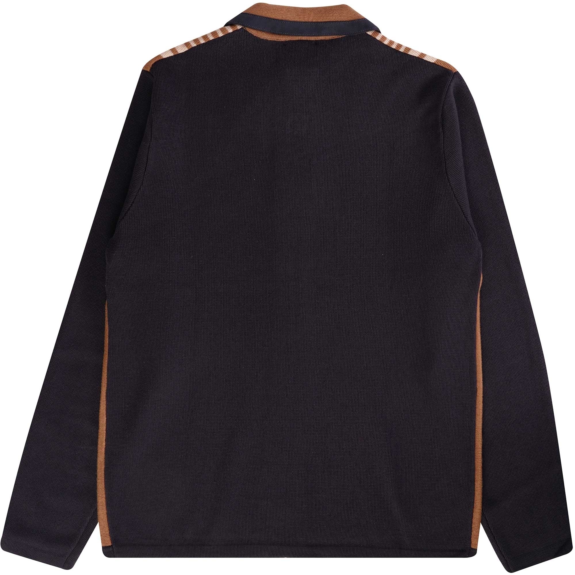 Gabicci Vintage Finney Zip Polo Shirt - Navy