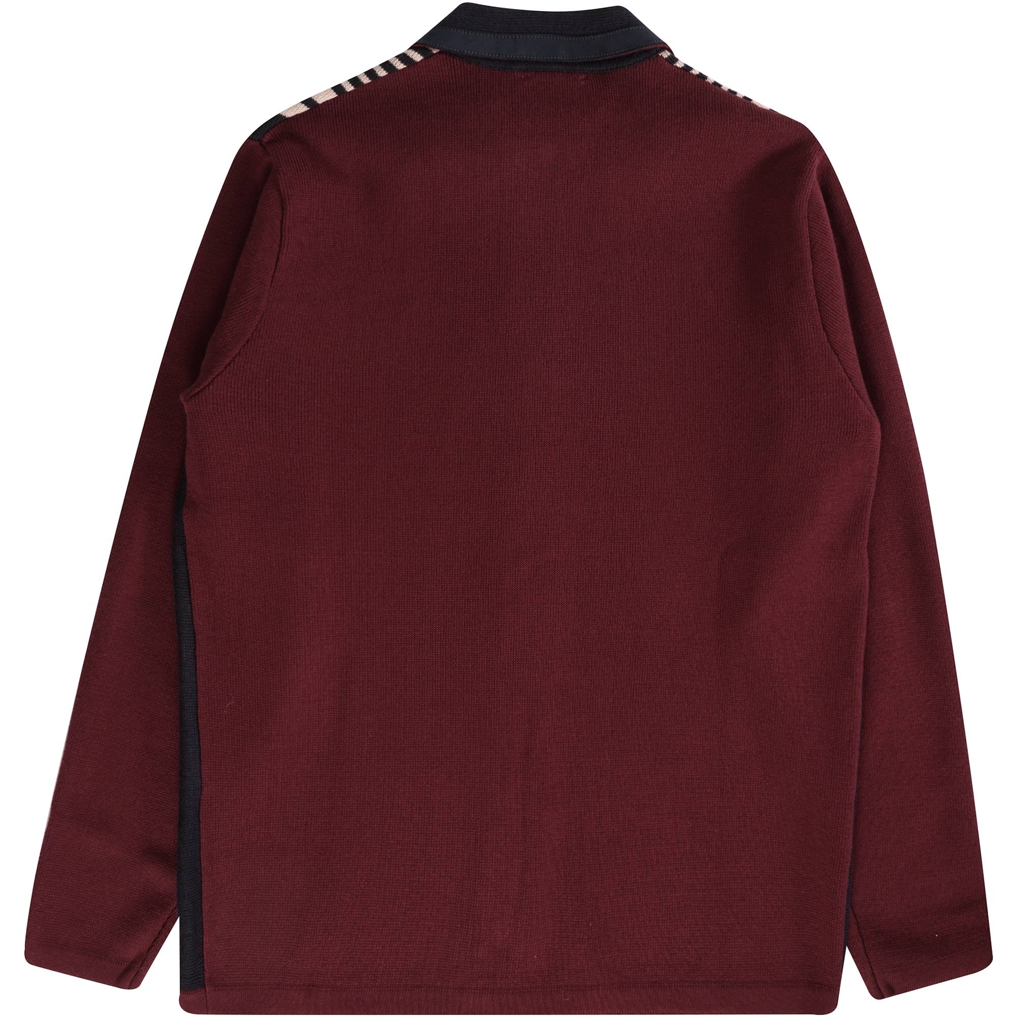 Gabicci Vintage Finney Zip Polo Shirt - Cabernet