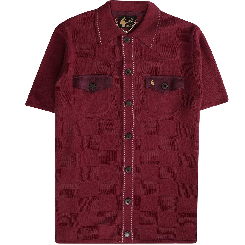 Gabicci Vintage Buckler Polo Shirt - Cabernet