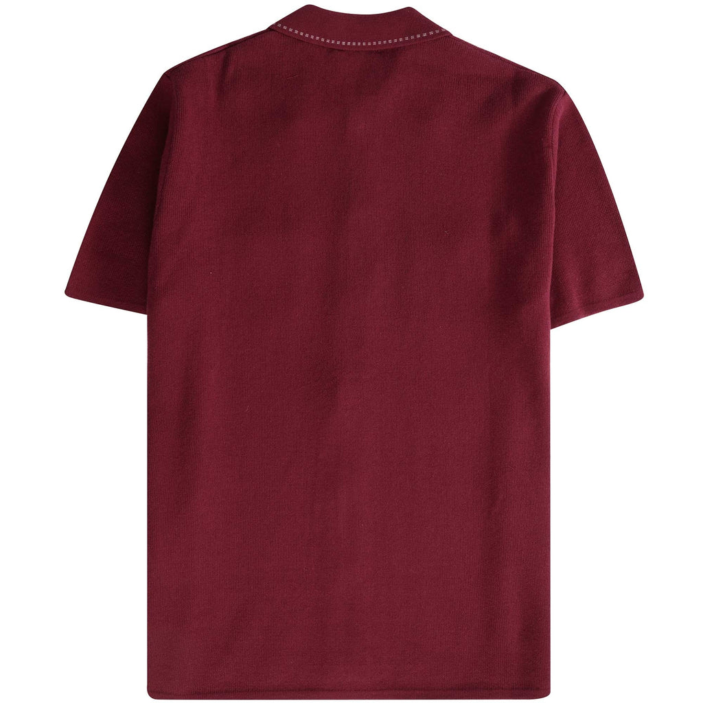 Gabicci Vintage Buckler Polo Shirt - Cabernet