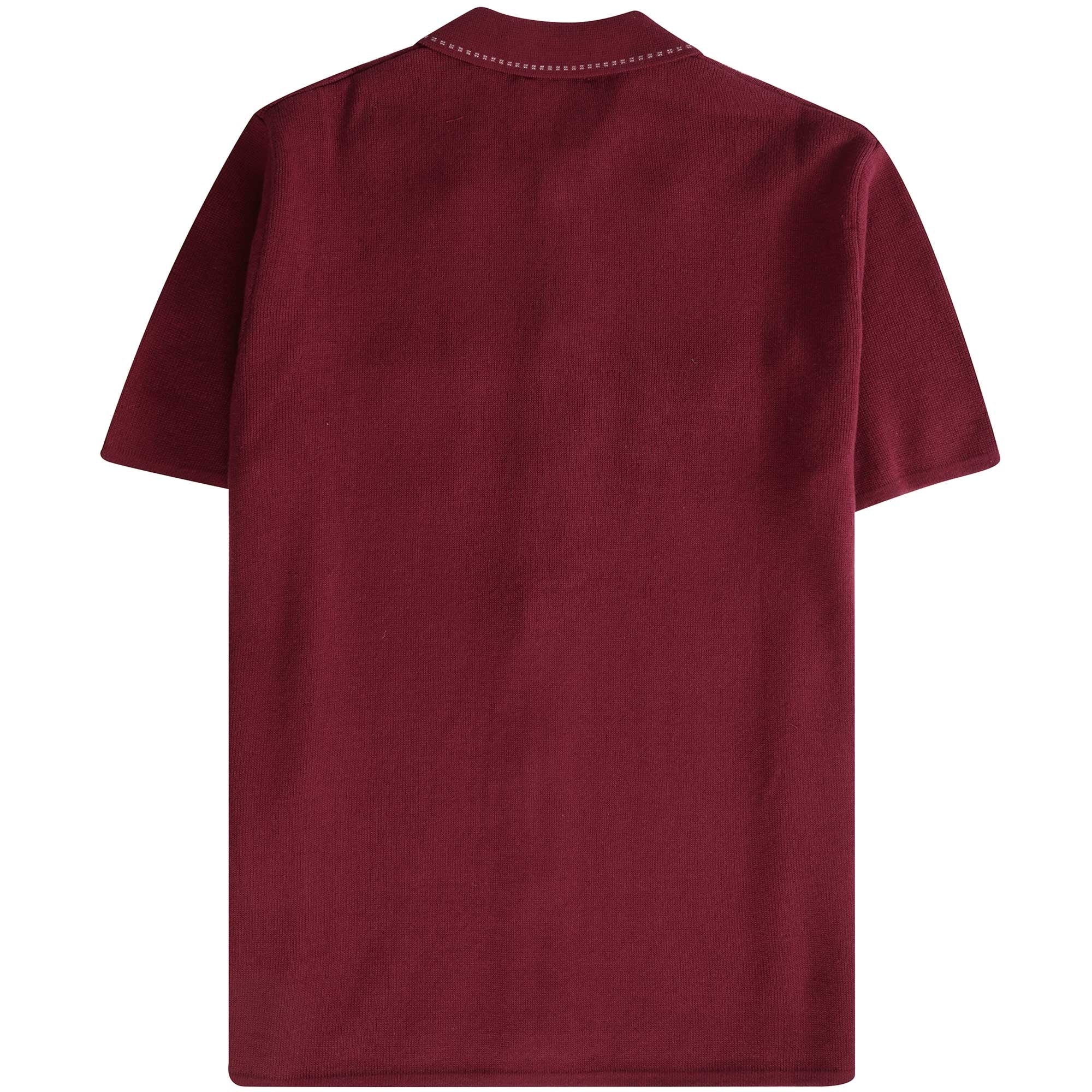 Gabicci Vintage Buckler Polo Shirt - Cabernet