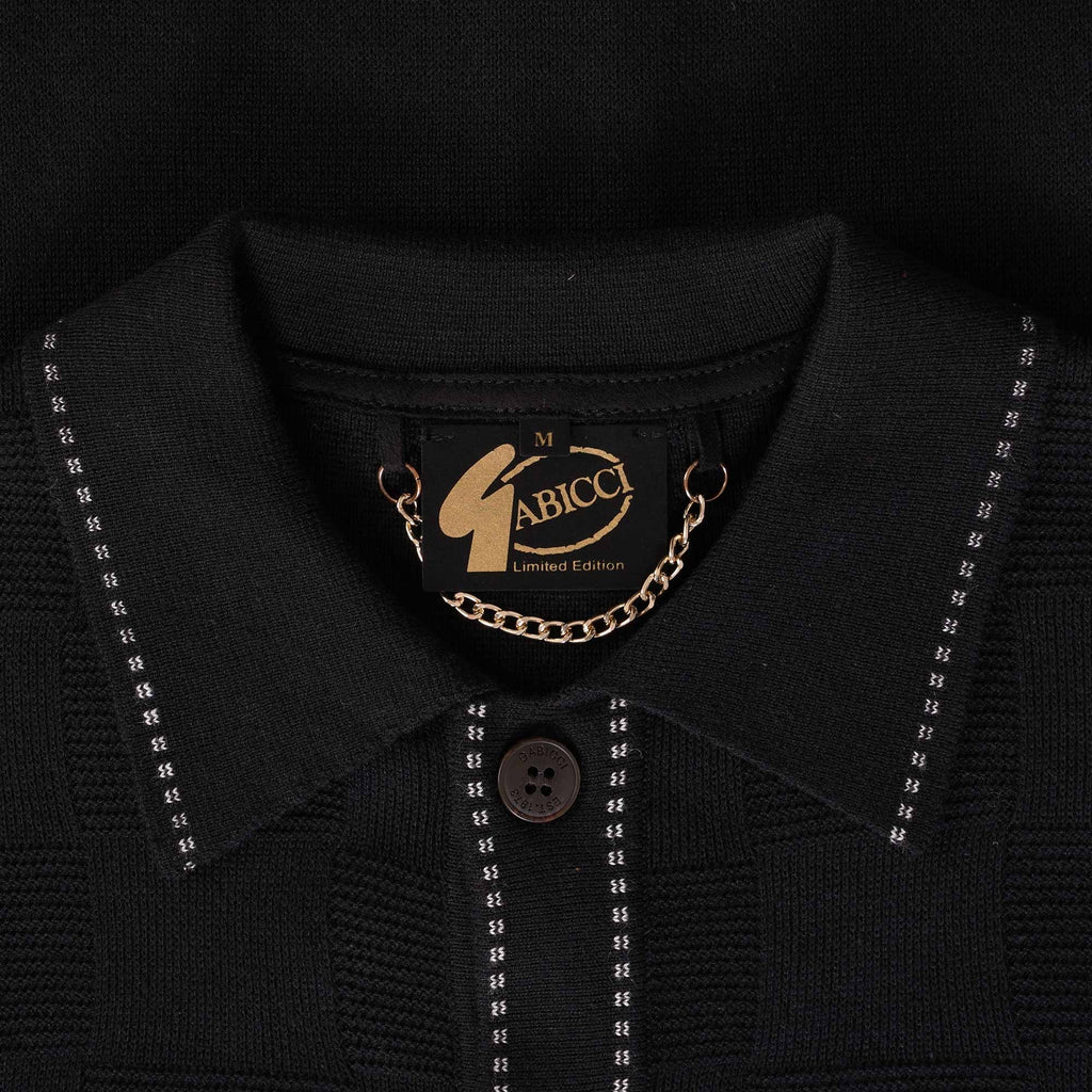 Gabicci Vintage Buckler Polo Shirt - Black