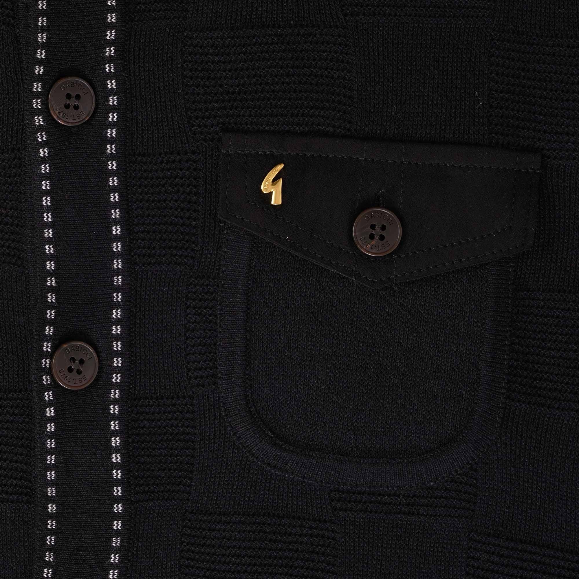Gabicci Vintage Buckler Polo Shirt - Black