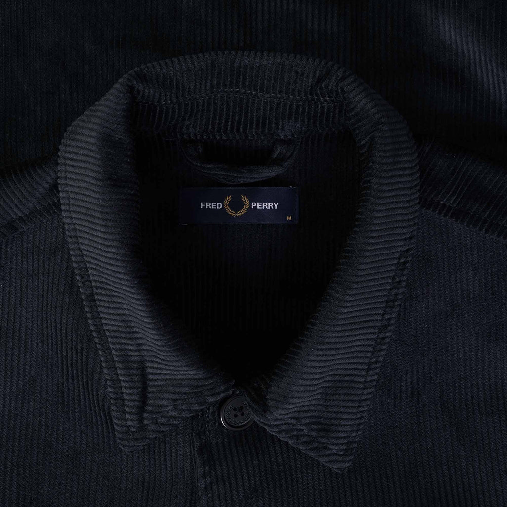 Fred Perry Corduroy Overshirt - Navy
