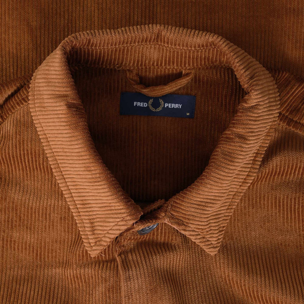 Fred Perry Corduroy Overshirt - Nut Flake