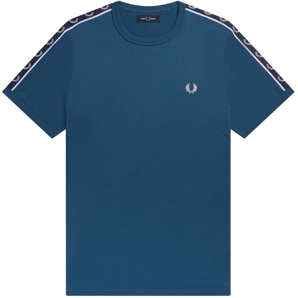 Fred Perry Contrast Tape Ringer T-Shirt - Midnight Blue