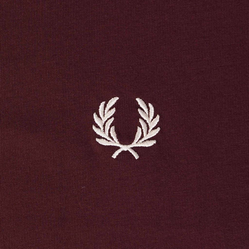 Fred Perry Contrast Tape Ringer T-Shirt - Oxblood