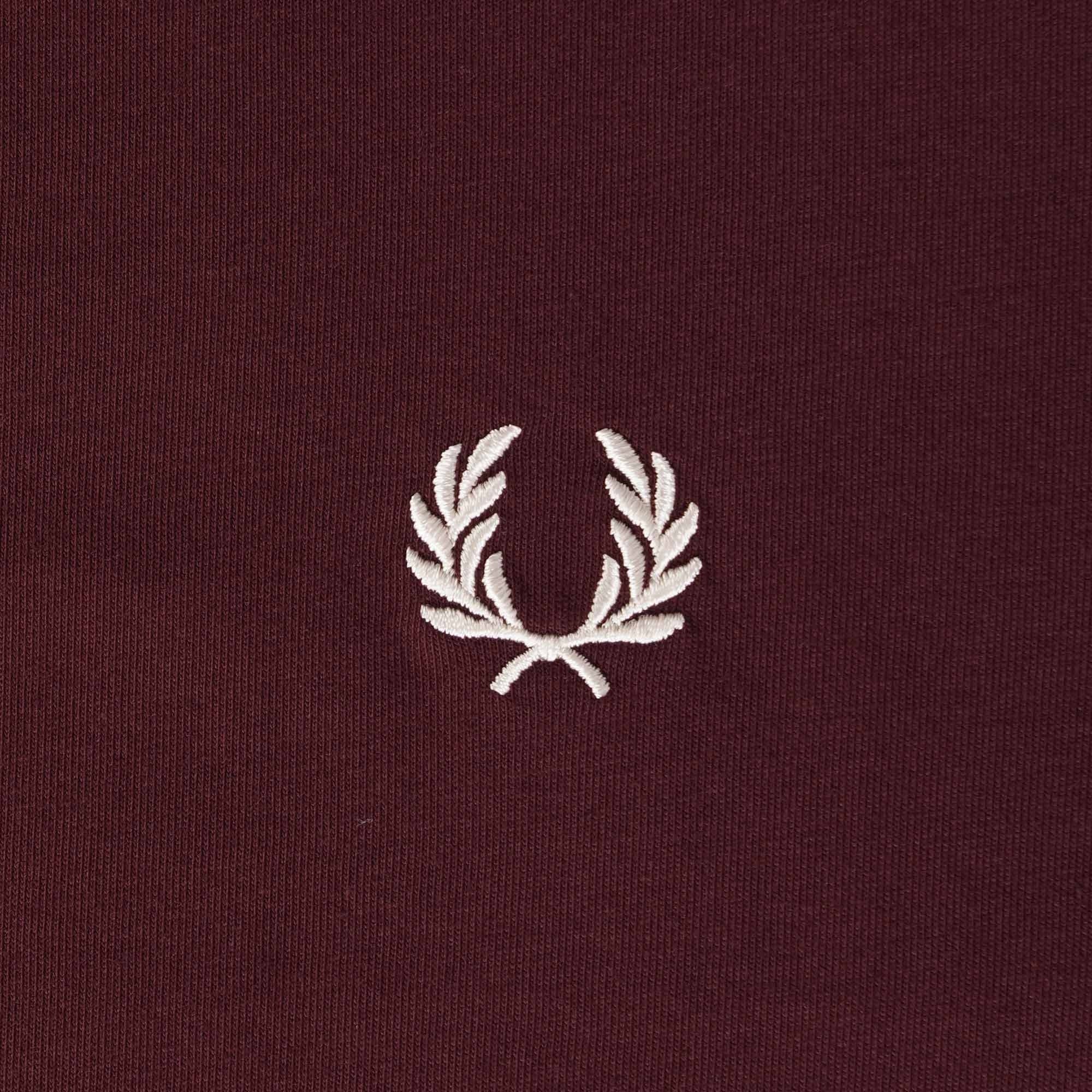 Fred Perry Contrast Tape Ringer T-Shirt - Oxblood