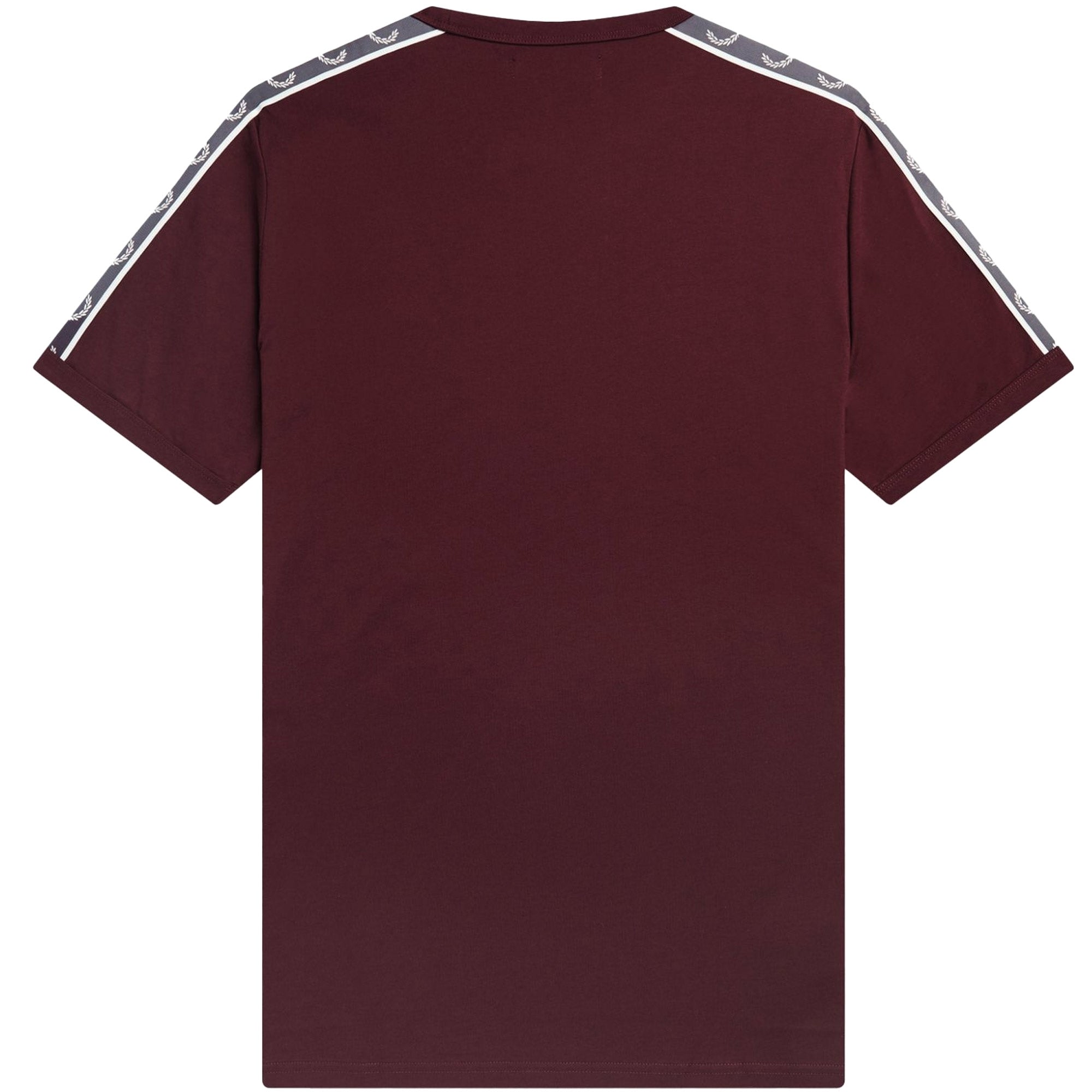 Fred Perry Contrast Tape Ringer T-Shirt - Oxblood
