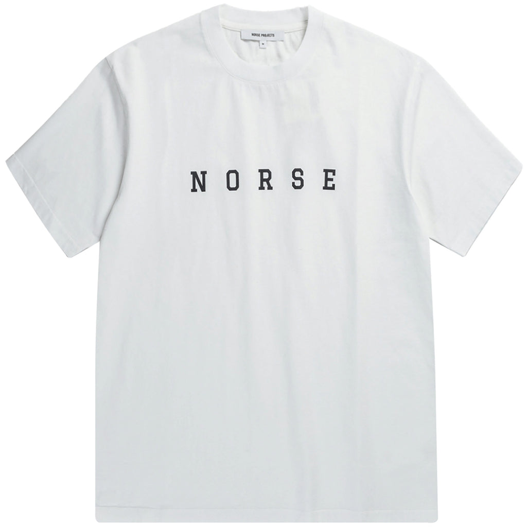 Norse Projects Johannes Varsity Logo T-Shirt - White