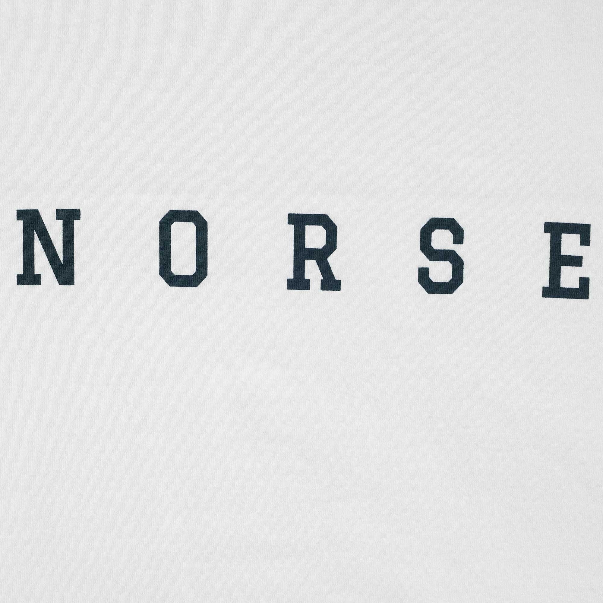 Norse Projects Johannes Varsity Logo T-Shirt - White