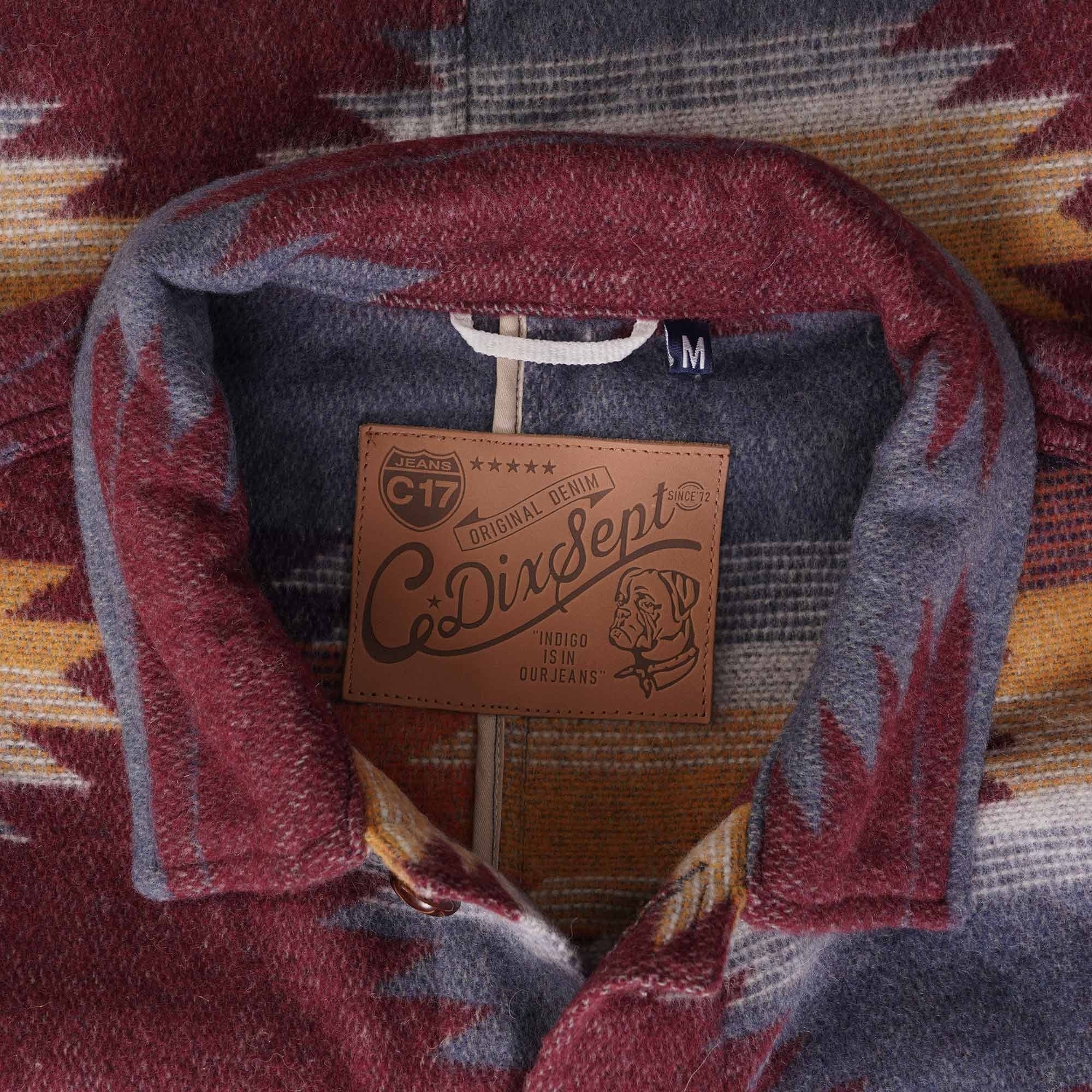Navajo Blanket Overshirt - Burnt Orange