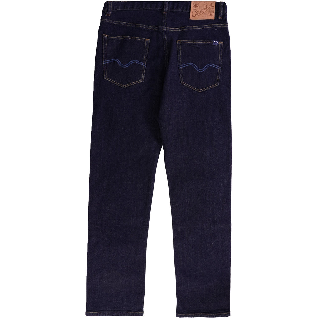C17 Jeans Preshrunk Regular Tapered Fit Red Selvedge Jeans - Denim Blue
