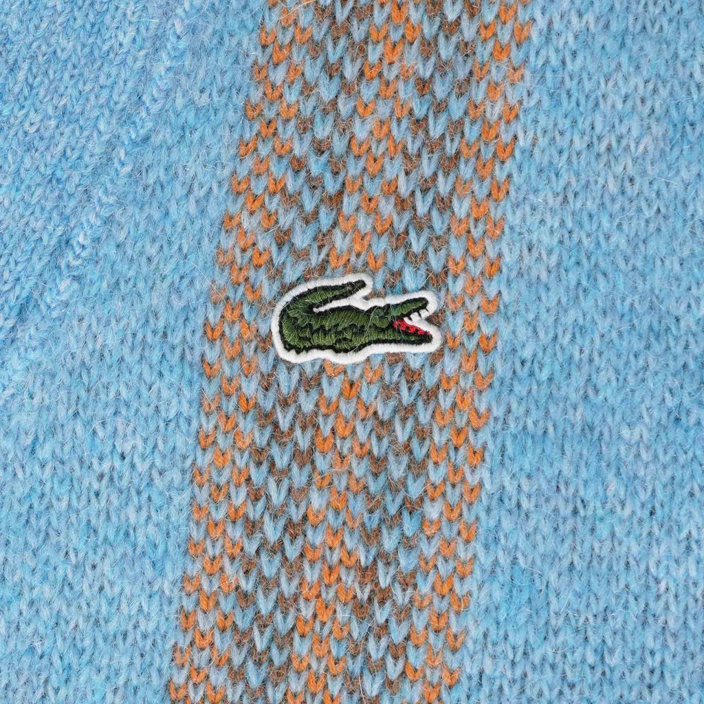 Lacoste Checked Blend Wool Jacquard Cardigan - Multi