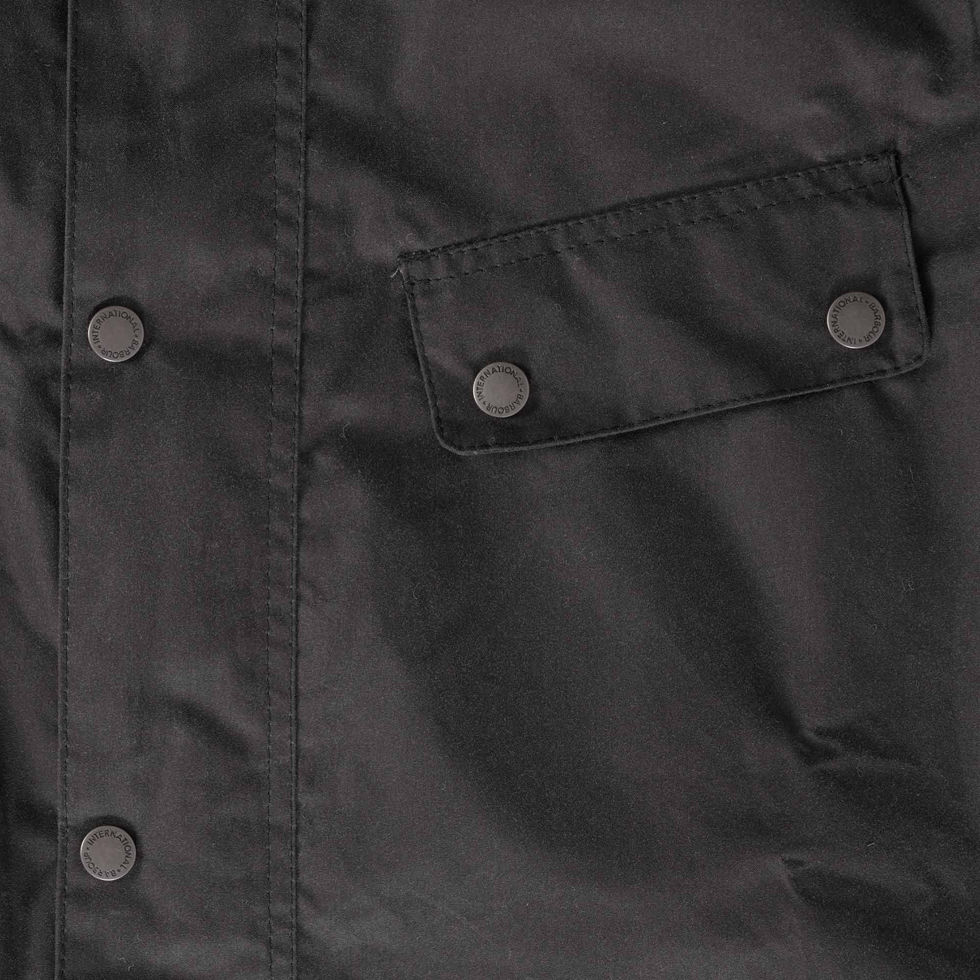 Barbour International Tourer Duke Wax Jacket - Grey