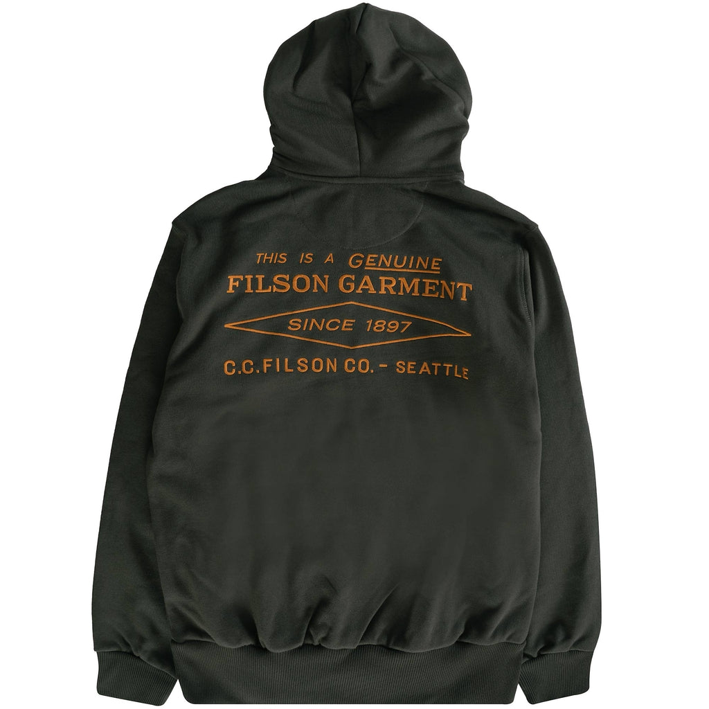 Filson Prospector Embroidered Hoodie - Faded Black Gold