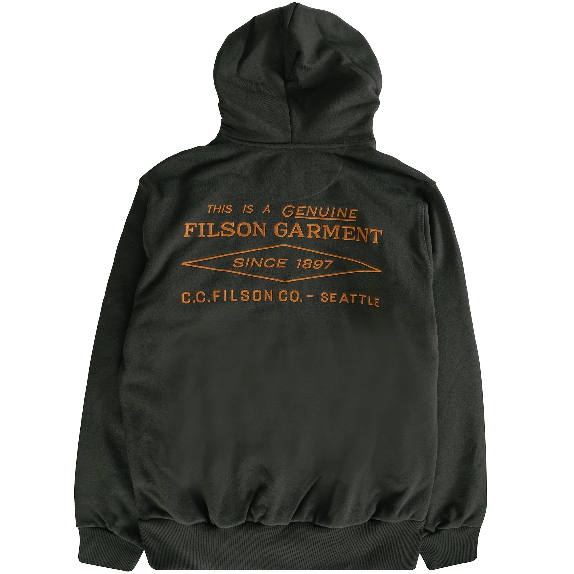 Filson Prospector Embroidered Hoodie - Faded Black Gold