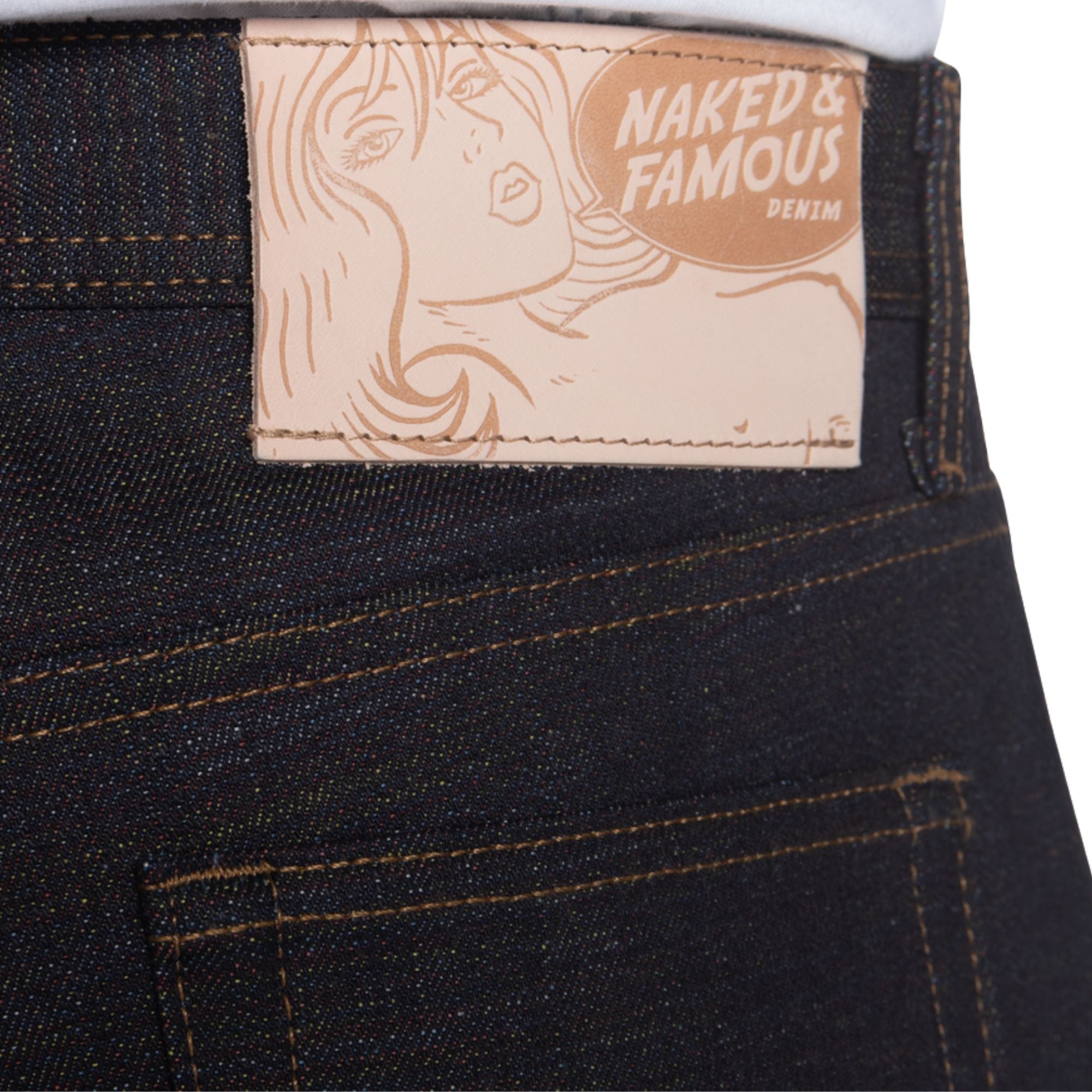 Naked and Famous Denim Weird Guy Japan Heritage Kasuri - Indigo