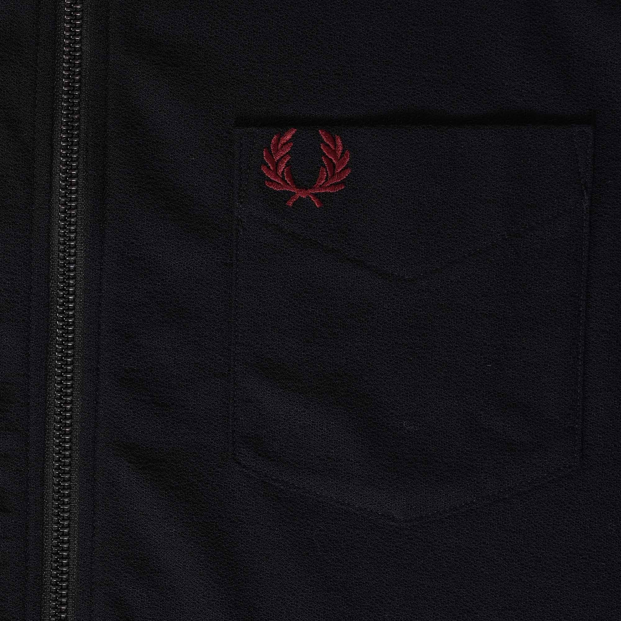 Fred Perry M4 Zip Polo Shirt - Navy
