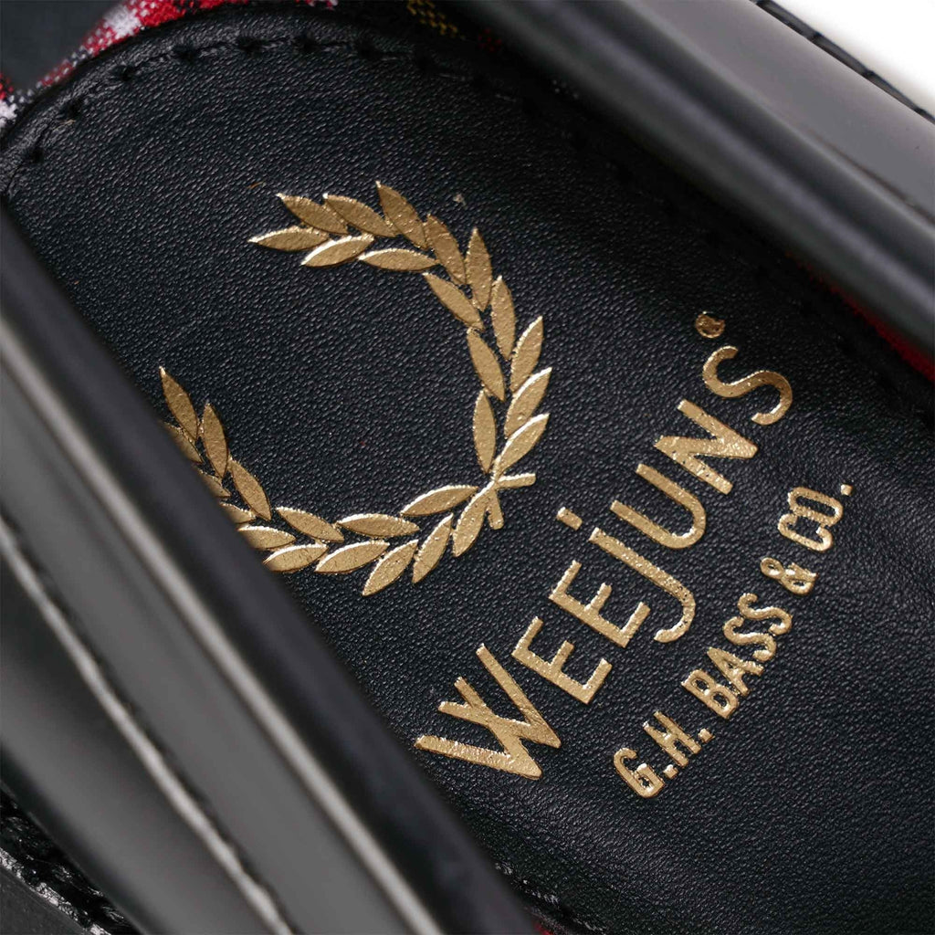 Fred Perry x G.H Bass Weejuns Penny Loafers - Black