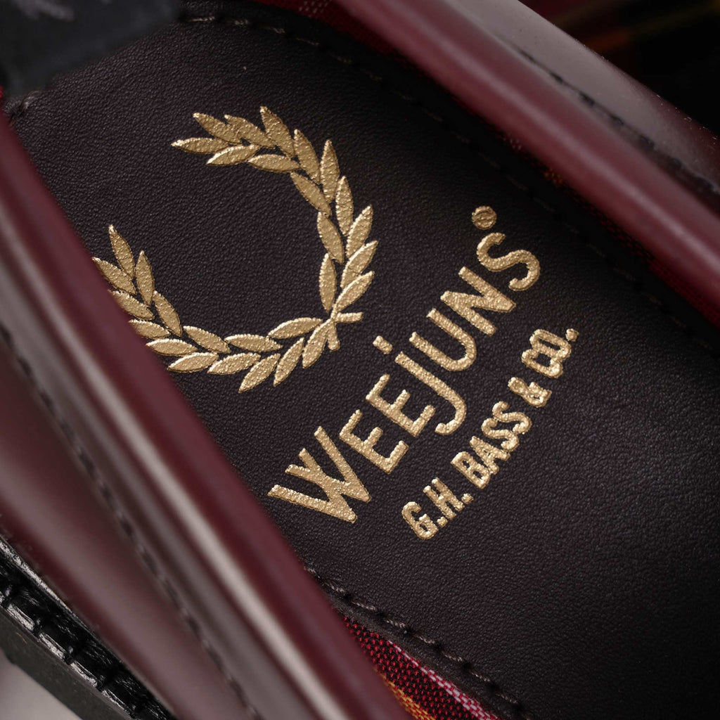 Fred Perry x G.H Bass Weejuns Tassel Loafers - Oxblood