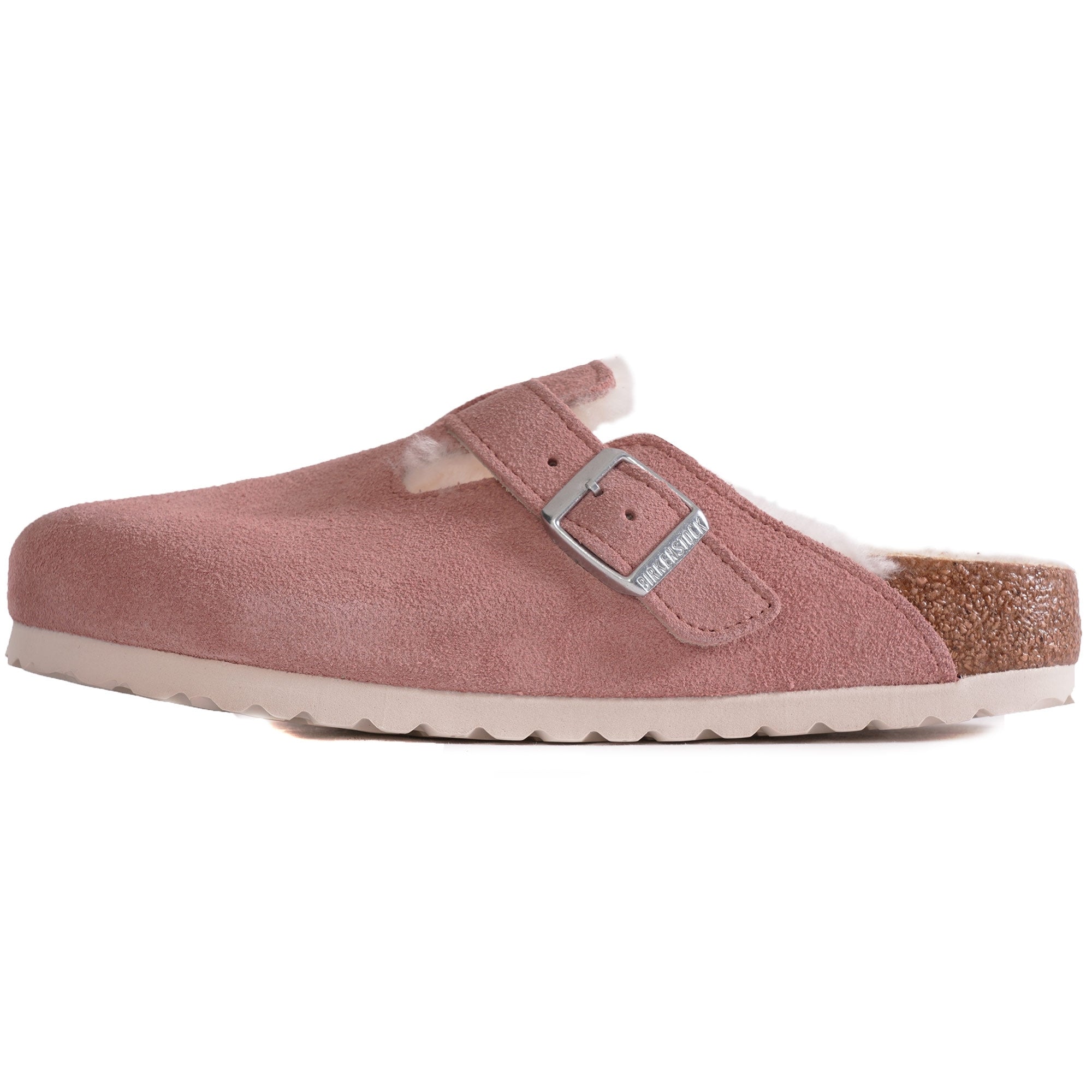 Birkenstock Womens Boston Shearling - Pink Clay