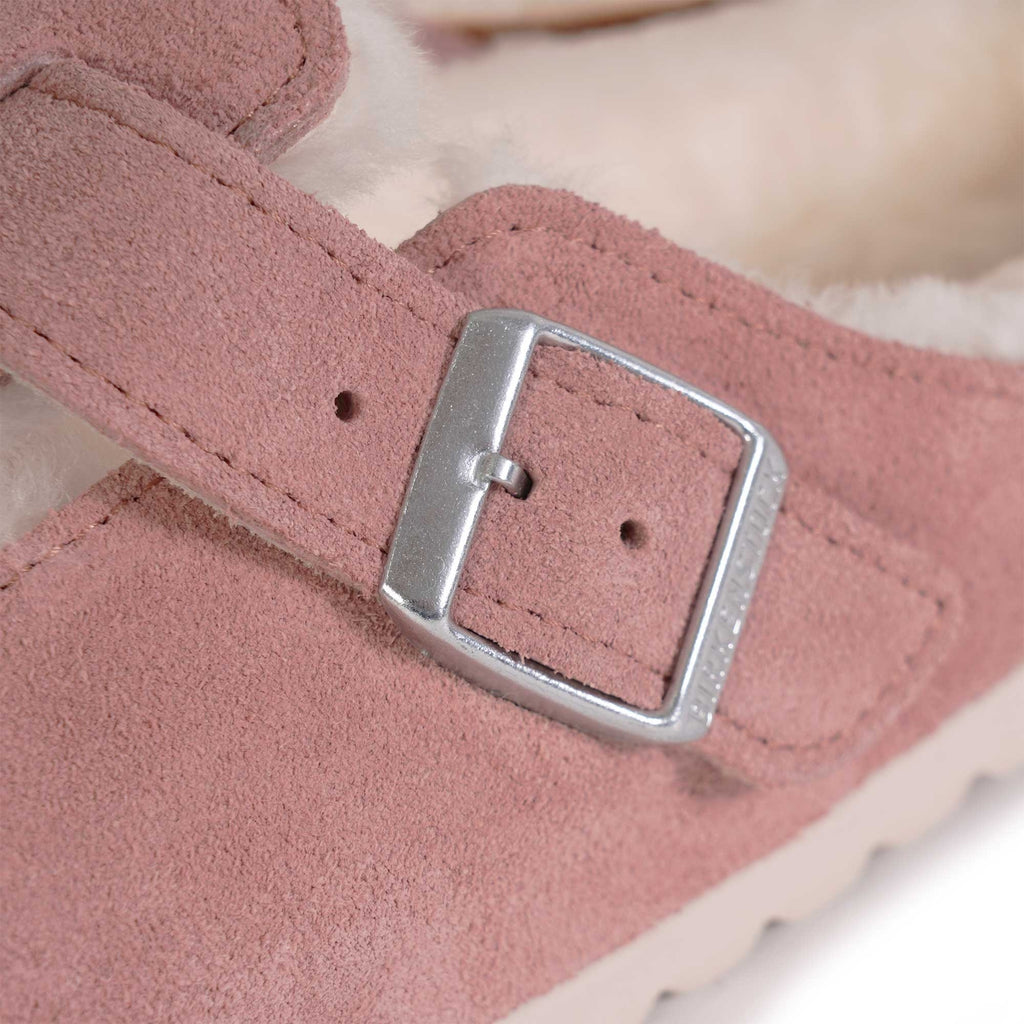 Birkenstock Womens Boston Shearling - Pink Clay