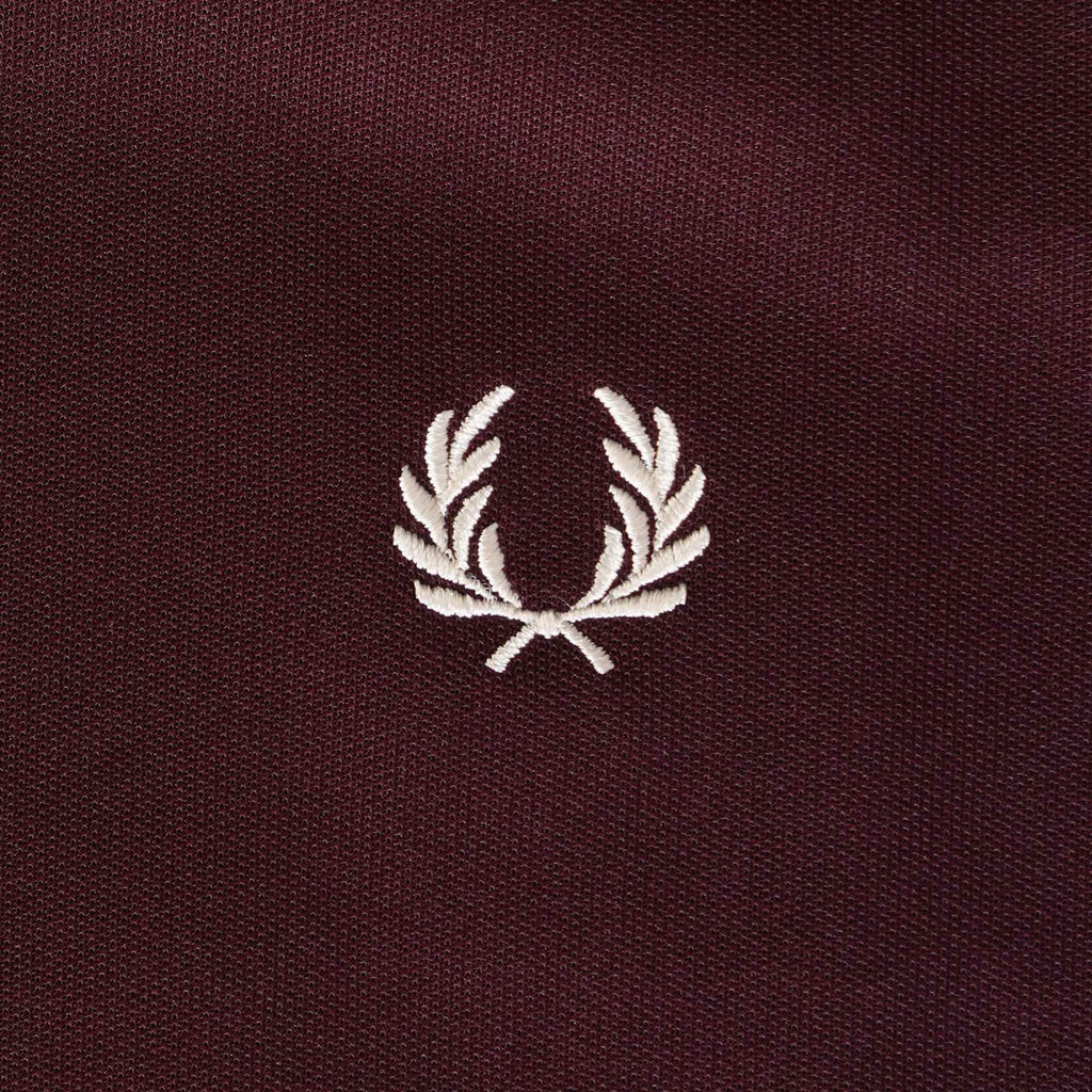 Fred Perry Contrast Tape Track Jacket - Oxblood