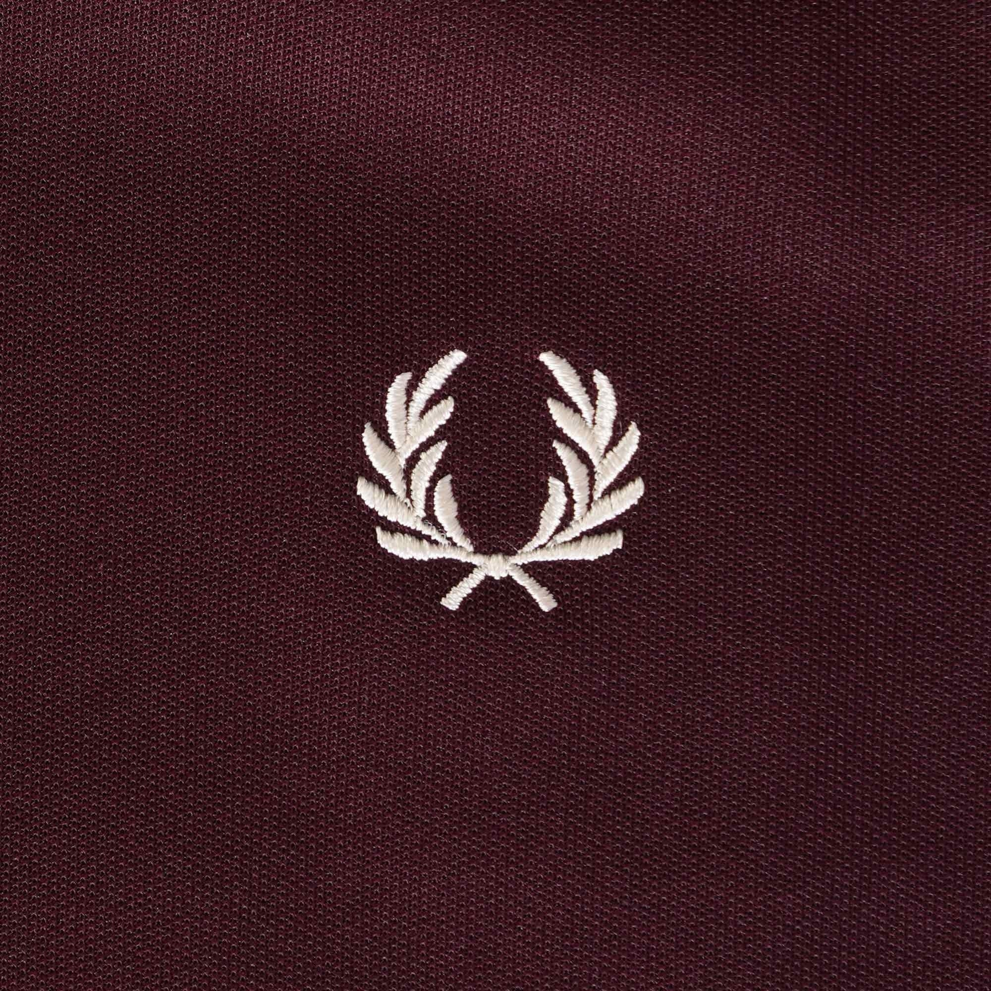 Fred Perry Contrast Tape Track Jacket - Oxblood