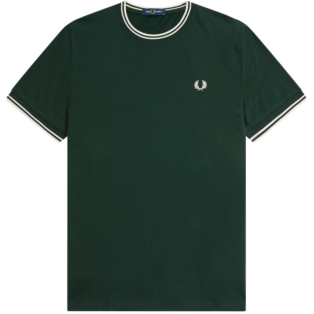 Fred Perry Twin Tipped T-Shirt - Night Green